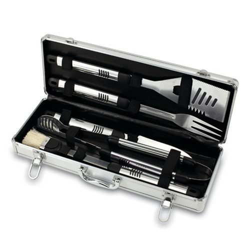 Mississippi State Bulldogs BBQ Tools and Engraved Case