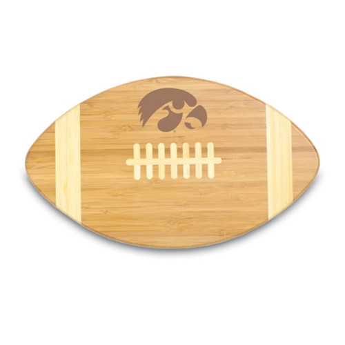 Iowa Hawkeyes Engraved Football Cutting Board