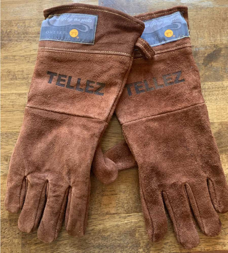 Personalized Leather Grill Gloves