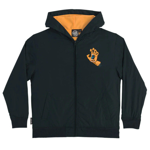 Santa Cruz Youth Windbreaker Screaming Hand - Graphite/Orange