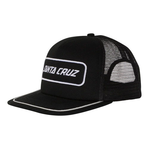 Santa Cruz Box Strip Trucker Hat - Black