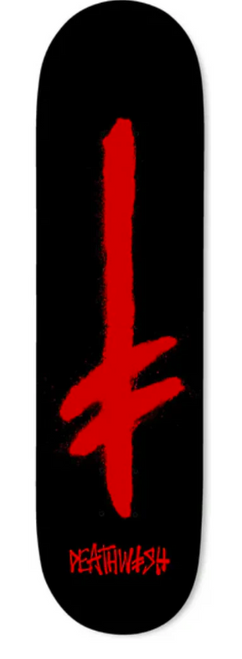 Deathwish Gang logo Black Red 7.75/8