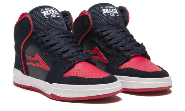 Lakai Telford Kids - Navy/ Red Suede