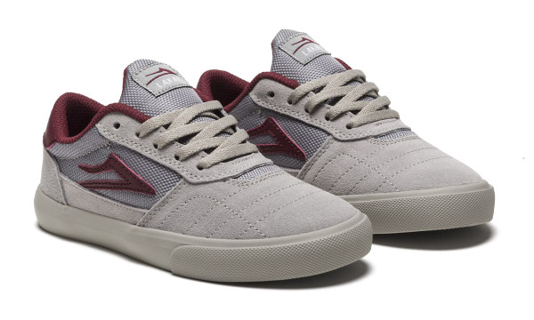 Lakai Kids Cambridge Grey/Burgundy Suede
