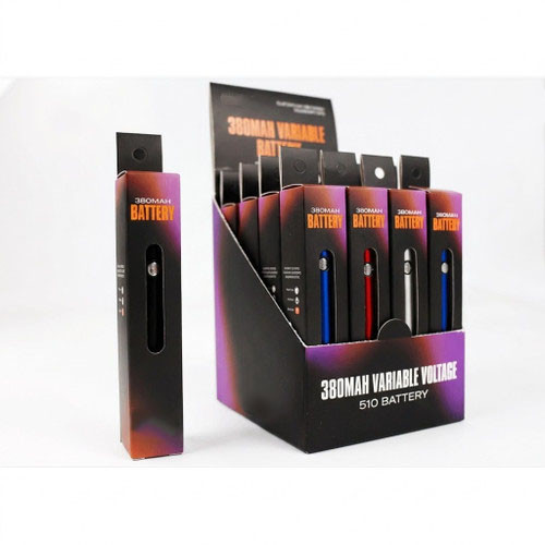 Swag-Supply - Custom 24pk 380mAh w/ Preheat Variable Voltage Battery & 510 Thread USB Charger, Retail Display