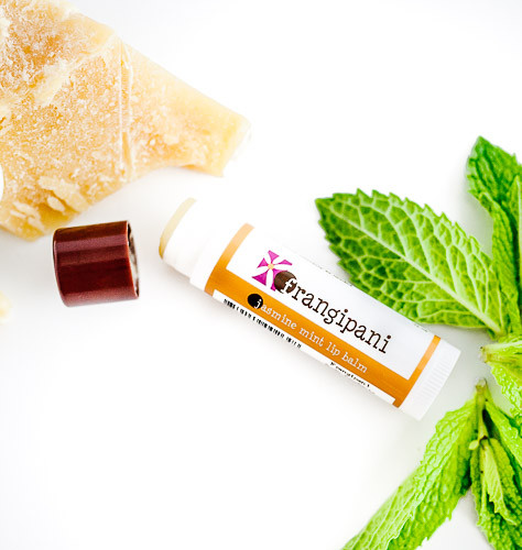 Jasmine Mint Lip Balm Frangipani Body Products Soothe Dry Lips