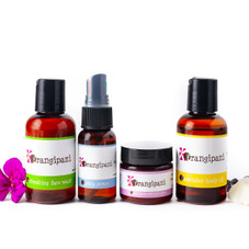 Frangipani Trial Balanced Triple Set with Lavender Body Oil - Oily Skin