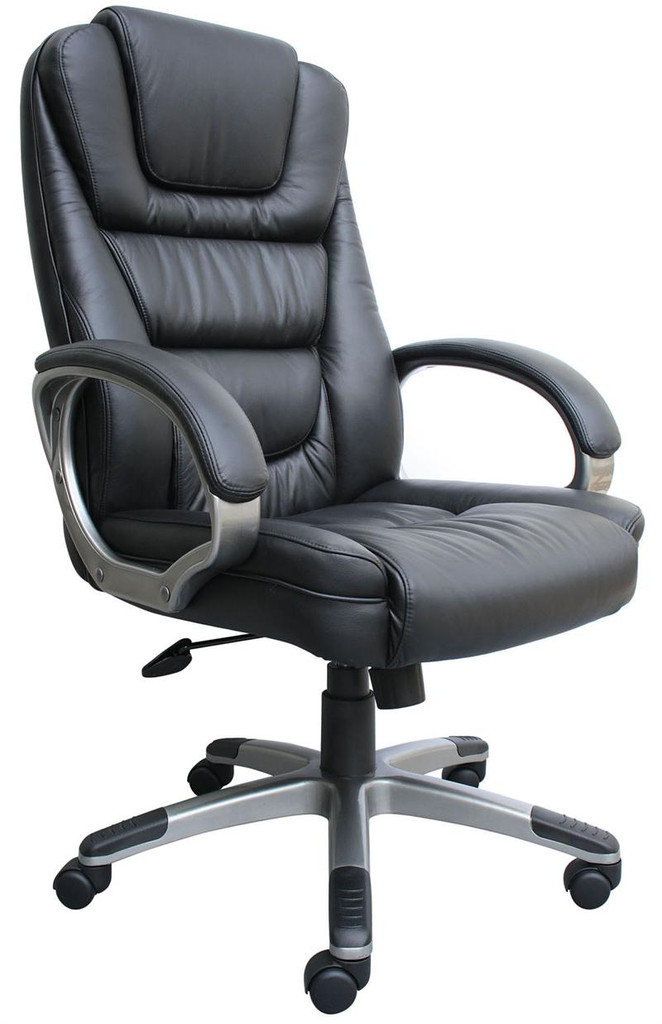 BOSS Furniture "NTR" EXECUTIVE LEATHER CHAIR,TU618 ARM