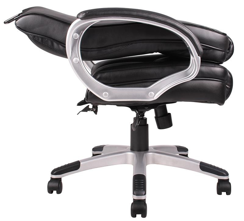 BOSS Furniture "NTR" EXECUTIVE LEATHER PLUS 160CHAIR WITH KNEE TILT MECHANISM