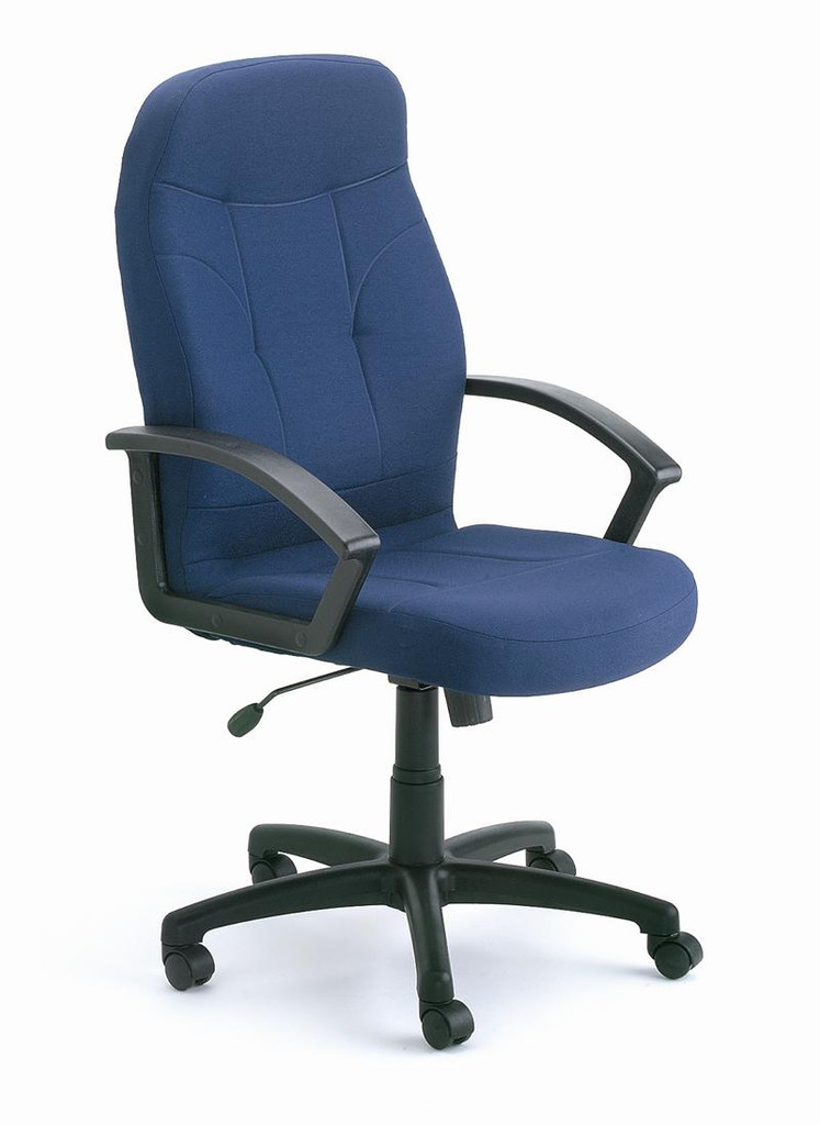 BOSS Furniture HIGH BACK FABRIC CHAIR (BLUE)