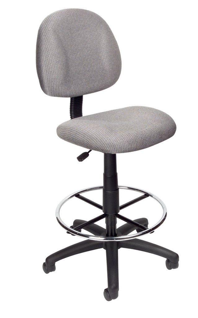 BOSS Furniture B315-GY TASK CHAIR W/FOOTRING