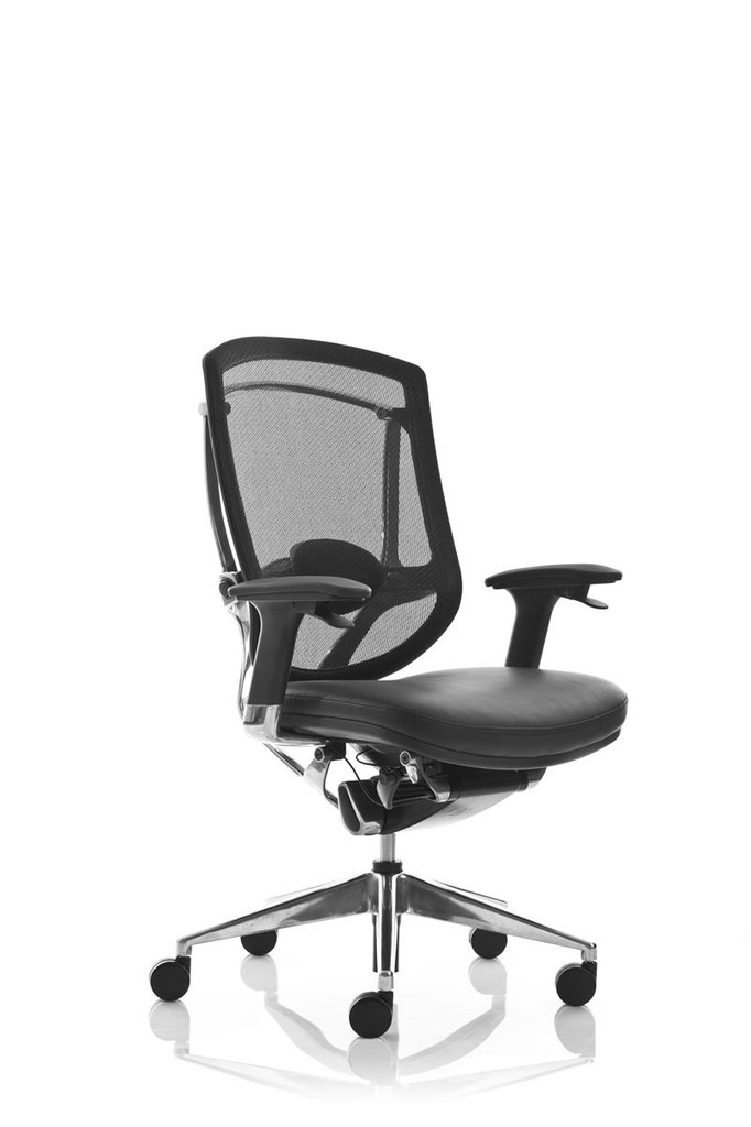 High Back Multi-Function Executive Chair With Leather Seat