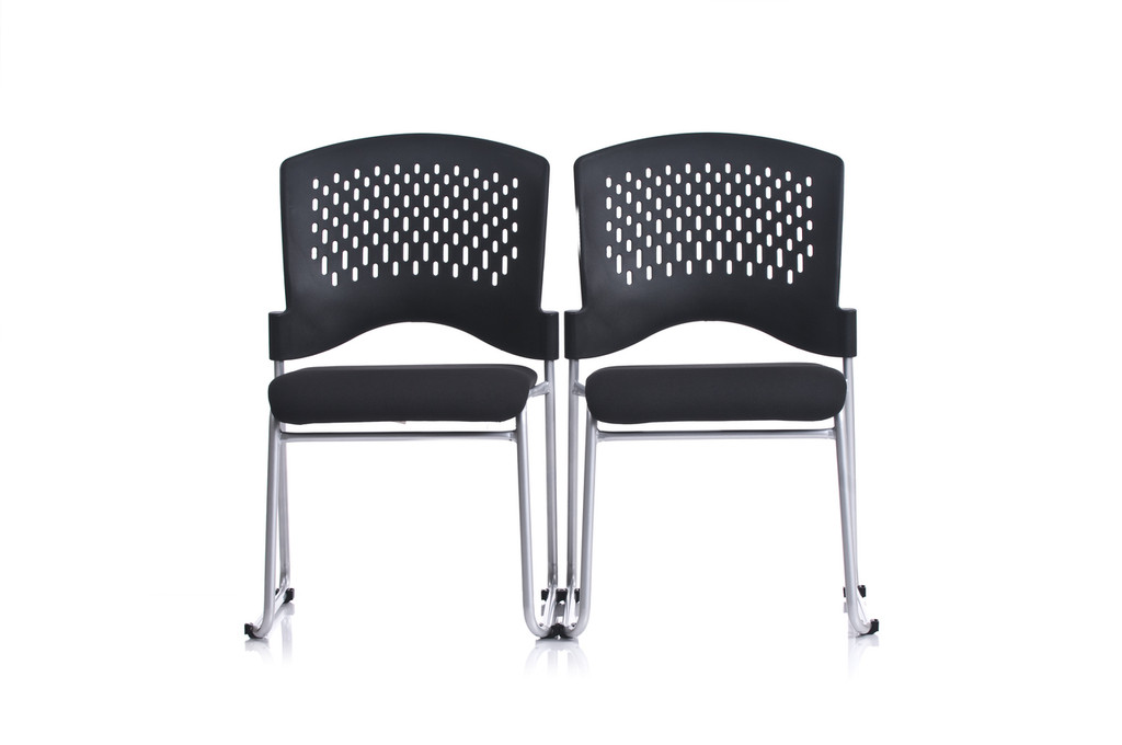 Monaco Sled Base Padded Seat Stacking Chair