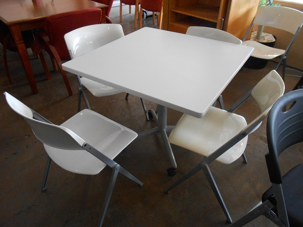 White Reception Table -USED