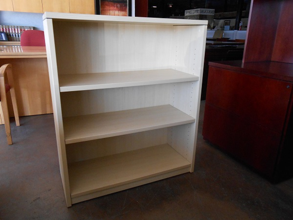 New Cherryman Maple Double Pedestal Desk with Hanging File