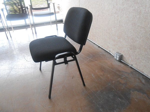 Link Stacking Black Guest Chair