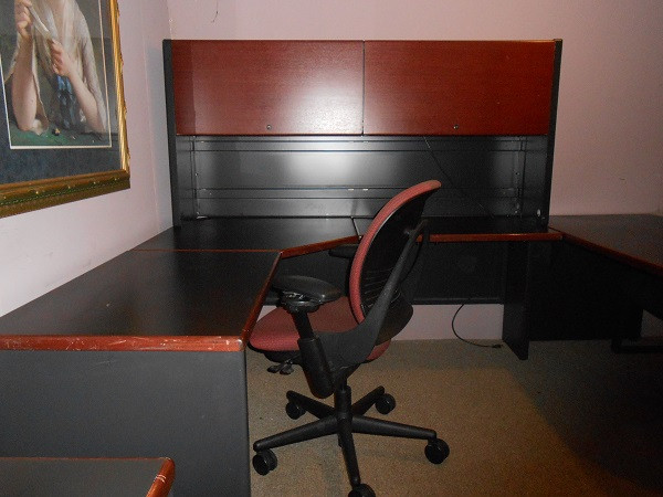 Used L Shaped Desk with Hutch