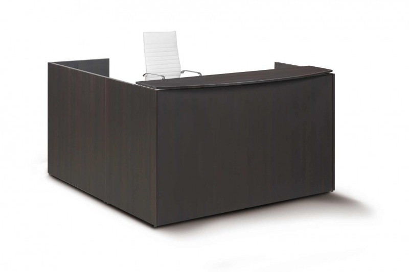 Reception Desk with Laminate Transactional Floated Top