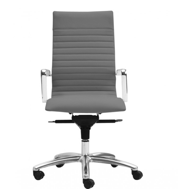 Zetti High Back Executive Grey Leather Chair