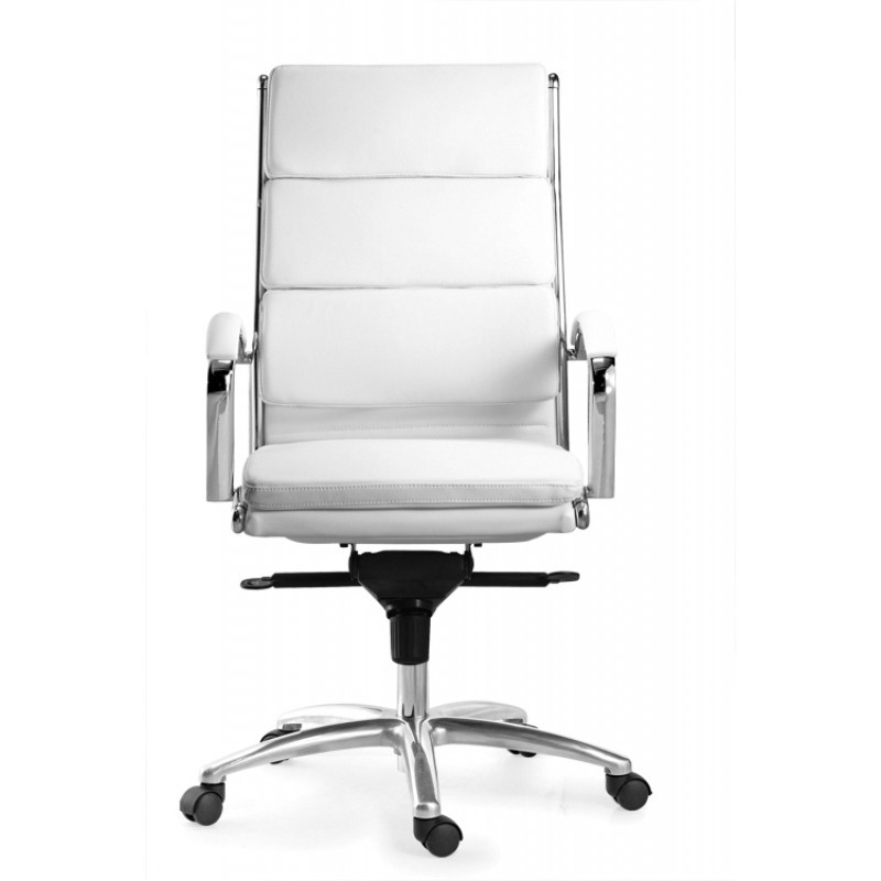 Livello High Back White Executive Leather Chair
