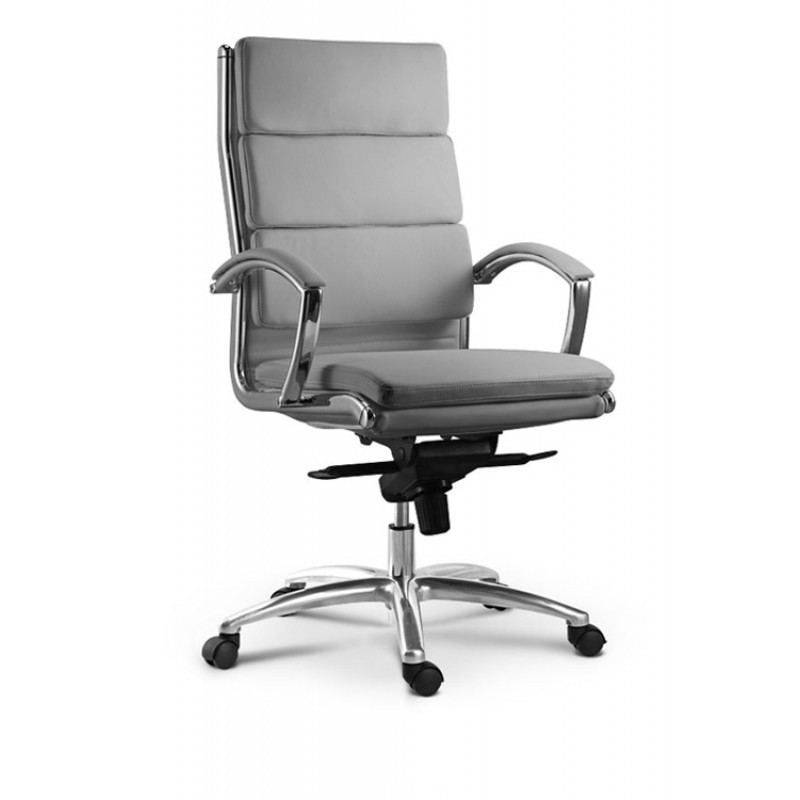 Livello High Back Grey Executive Leather Chair