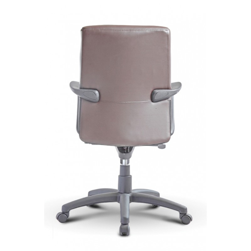 Nuovo Mid Back Executive Chocolate Brown Leather Chair