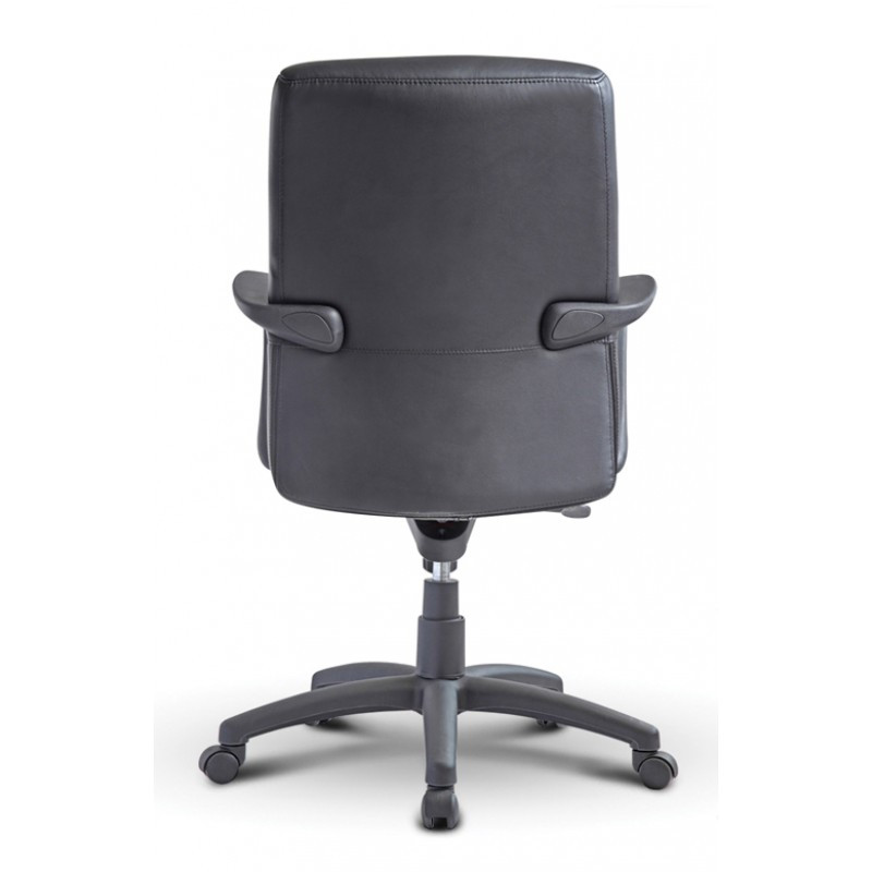 Nuovo Mid Back Executive Black Leather Chair