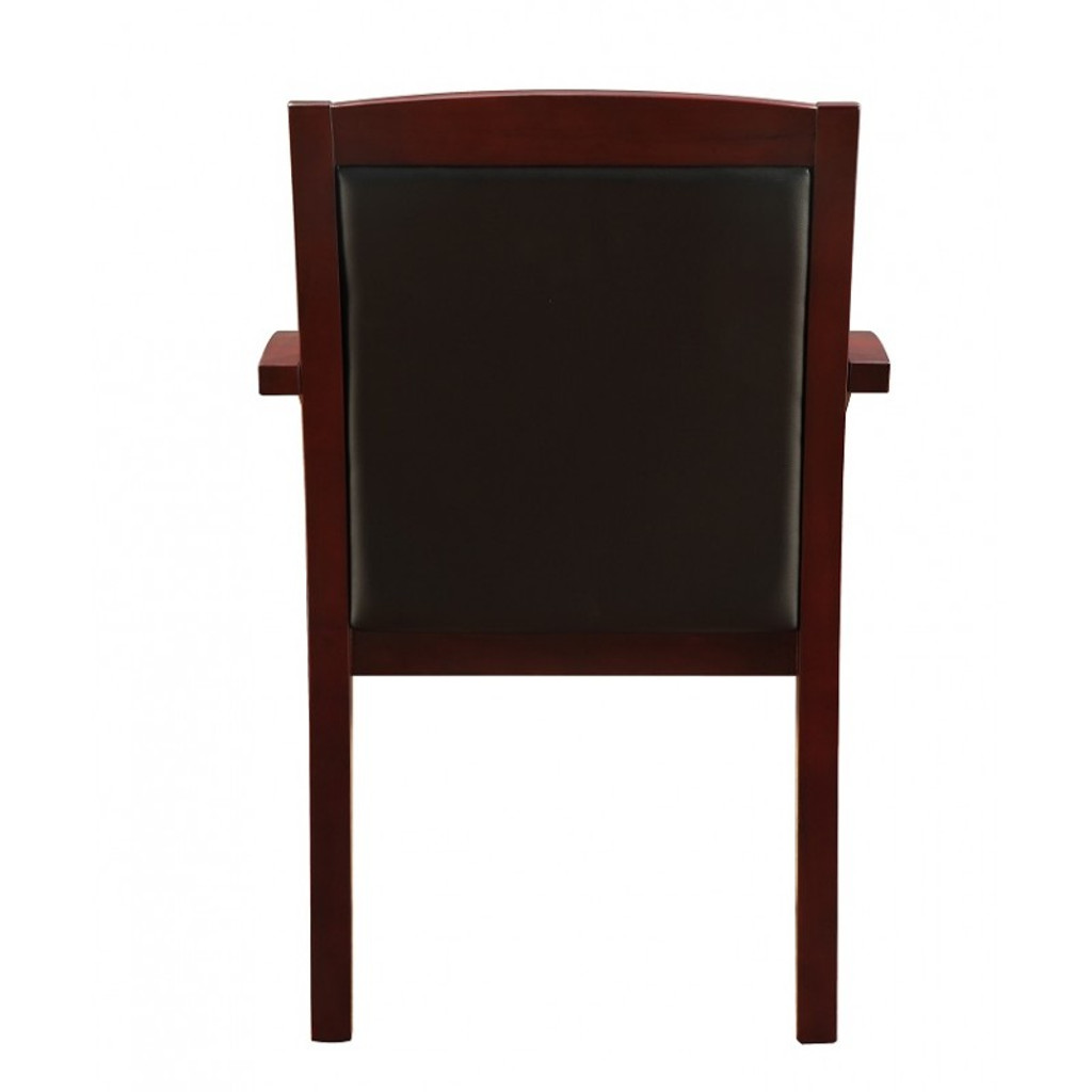 Cuscino Mahogany Wood Guest Chair