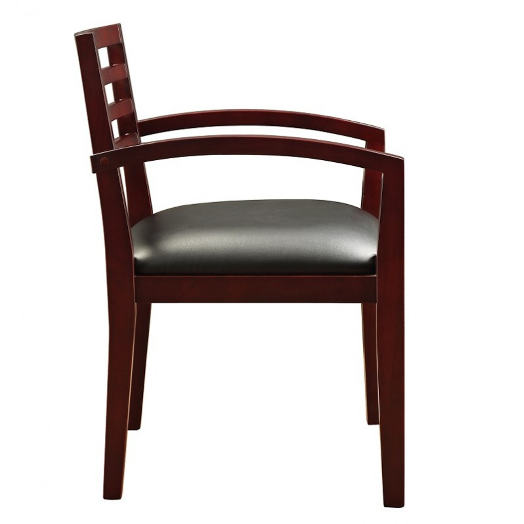 Fascino Mahogany Wood Guest Chair