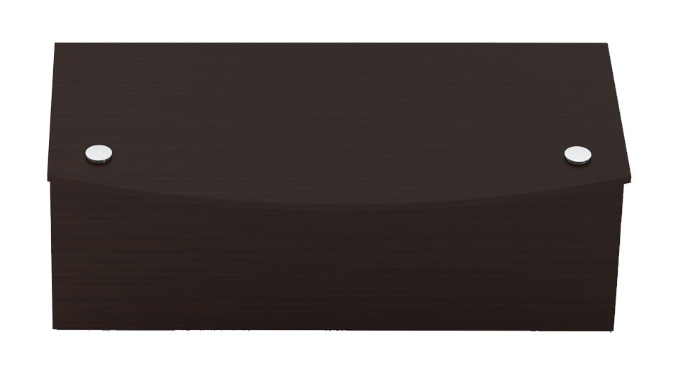 Desk. bowfront ped 2f / ped 2B1F