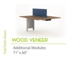 Wood Veneer 71" x60"-Straight Edges