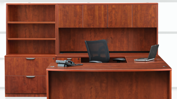 WOFD Bowfront Desk (Synergy Laminate Series)