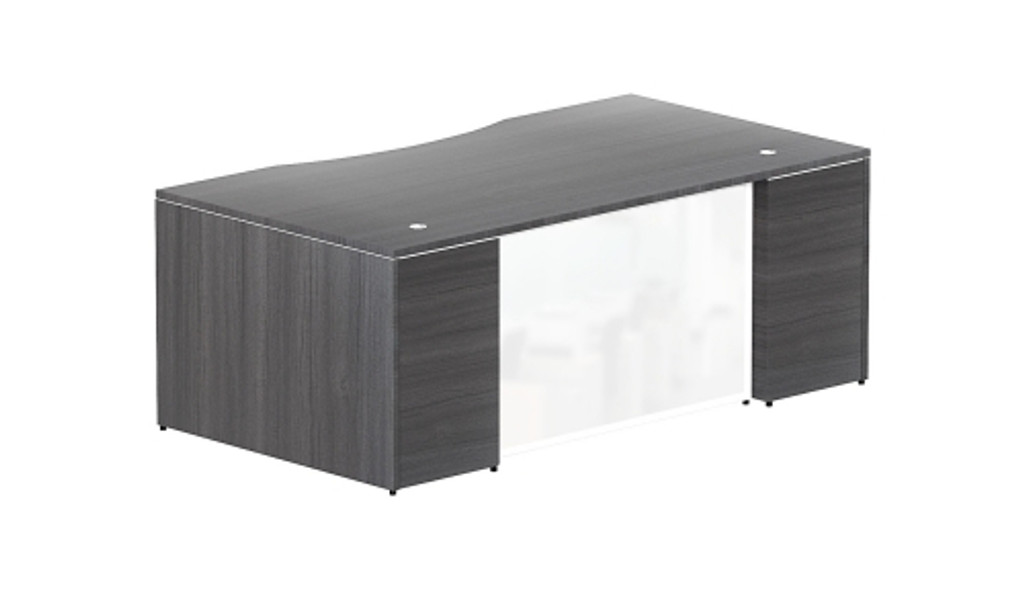 Bow front desk