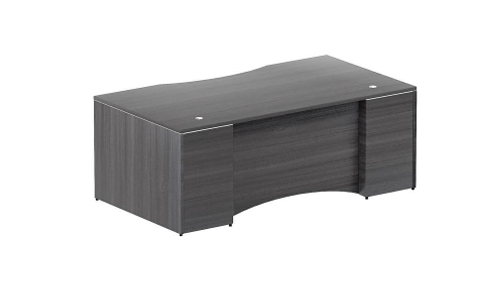 Bow front desk