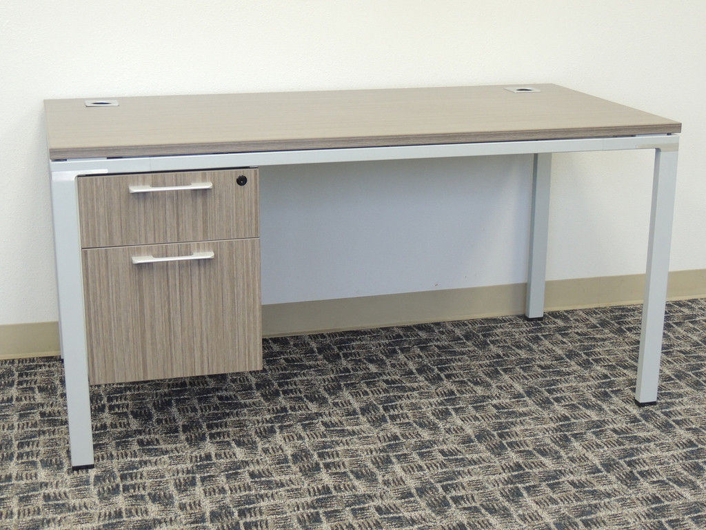 Desk with hanging file
