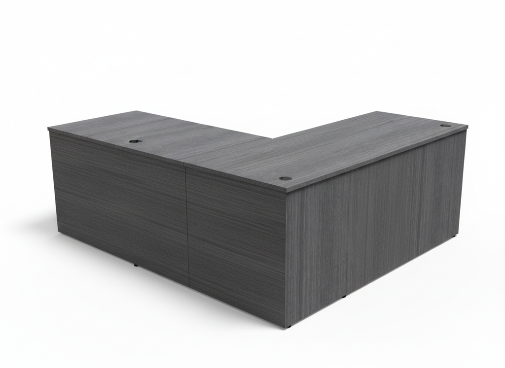 KUL L-Shape Desk 60X72  w/ 1BF Ped