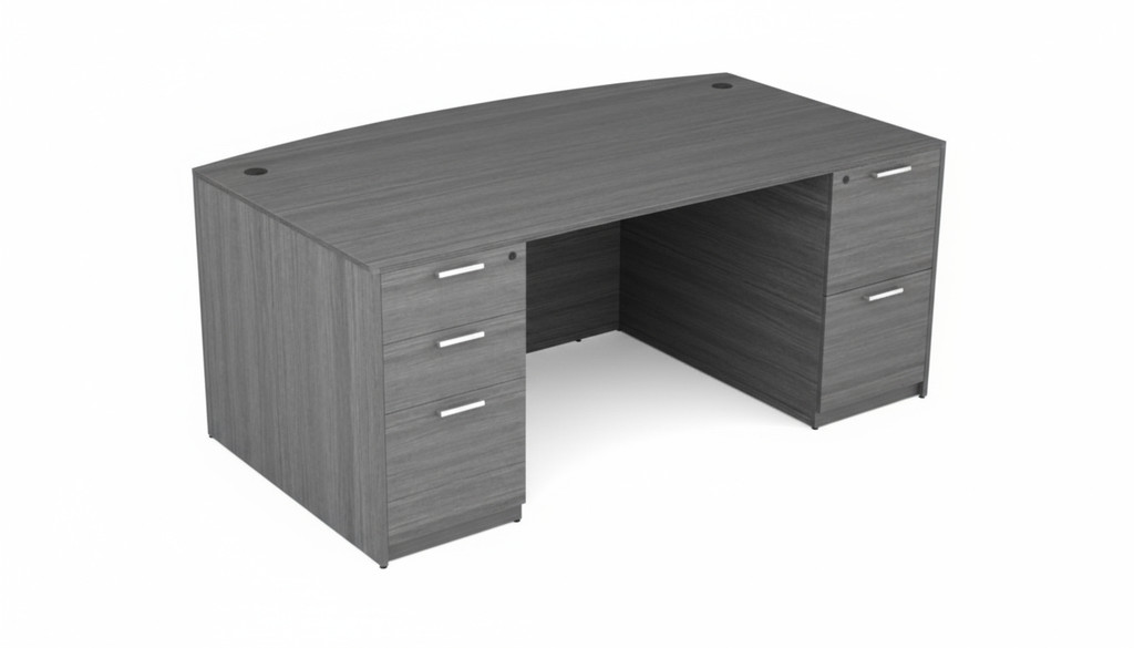 KUL Bow Desk  3641×71  w/ 1BBF And 1FF Ped