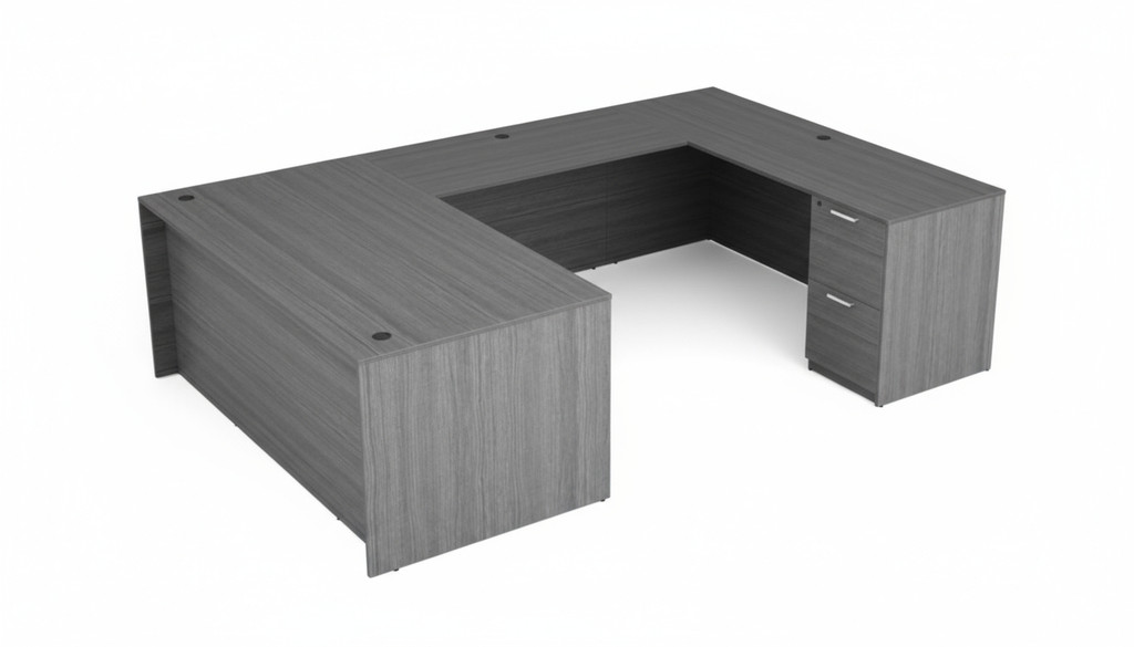 KUL U-Shape Desk  71×108  w/ 1BBF And 1FF Ped
