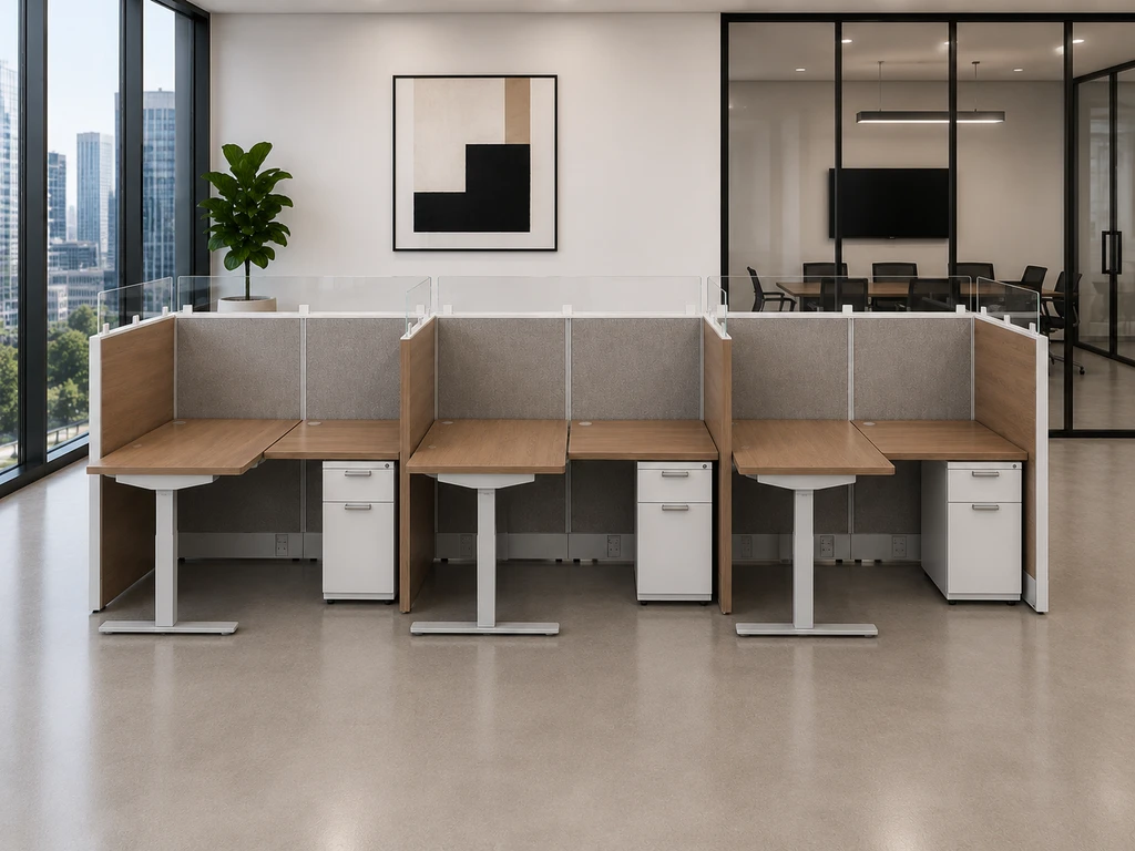 AIS Divi Workstations DIVITYP004 | Modular 2-Inch Panel Office Workstation  |Office Furniture Orlando