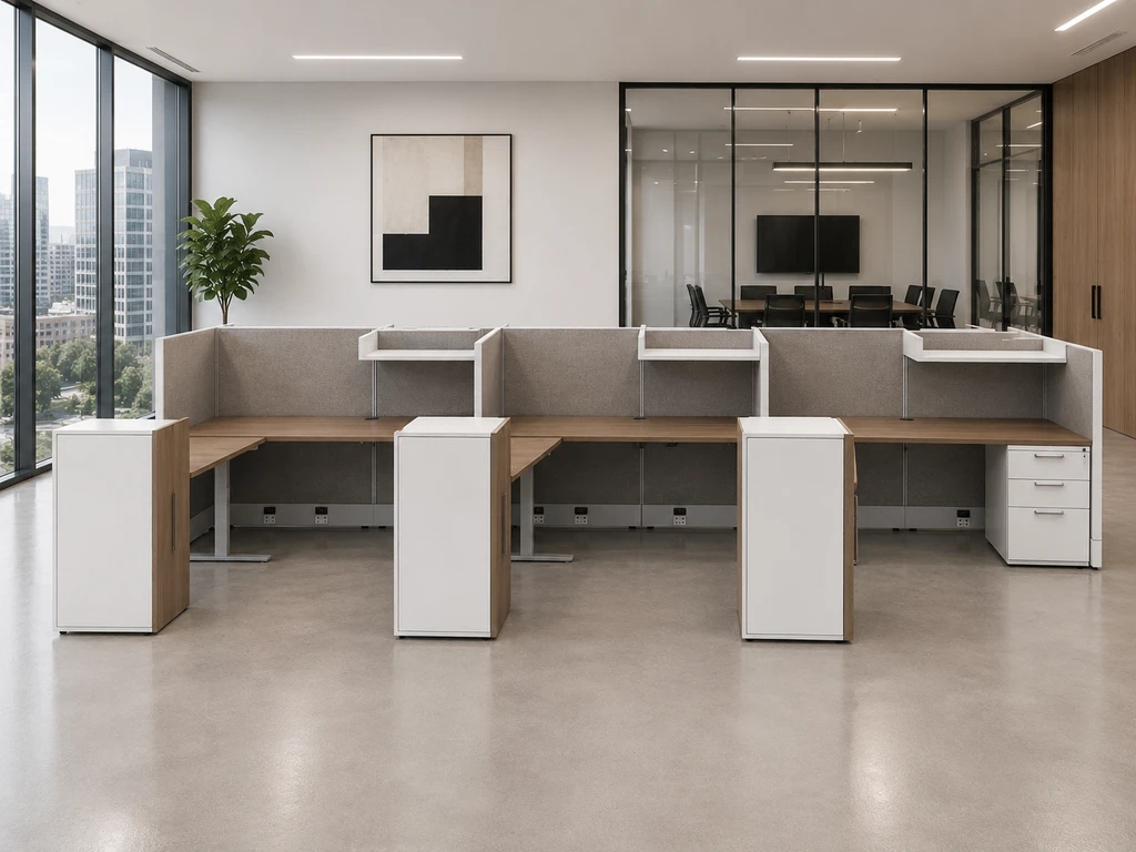 AIS Divi Workstations DIVITYP011 | Modular 2-Inch Panel Office Workstation System | KUL Office Furniture Orlando