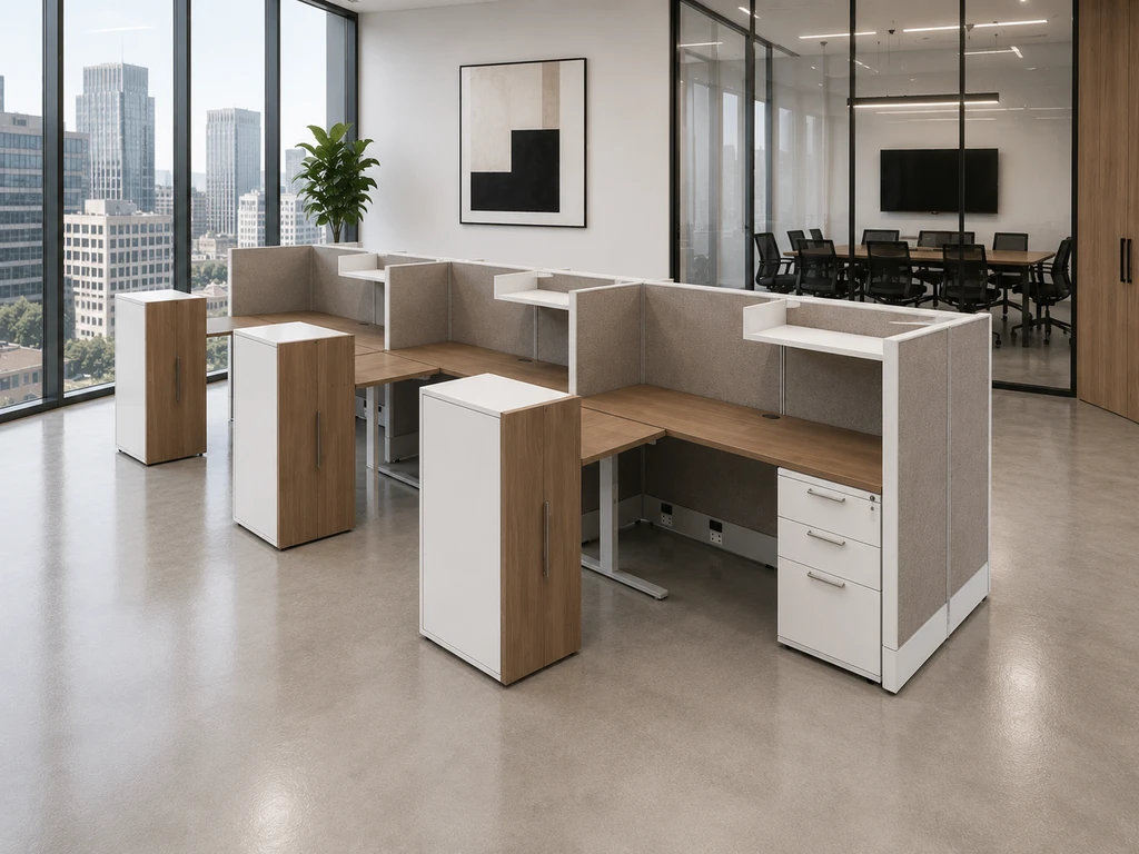AIS Divi Workstations DIVITYP011 | Modular 2-Inch Panel Office Workstation System | KUL Office Furniture Orlando