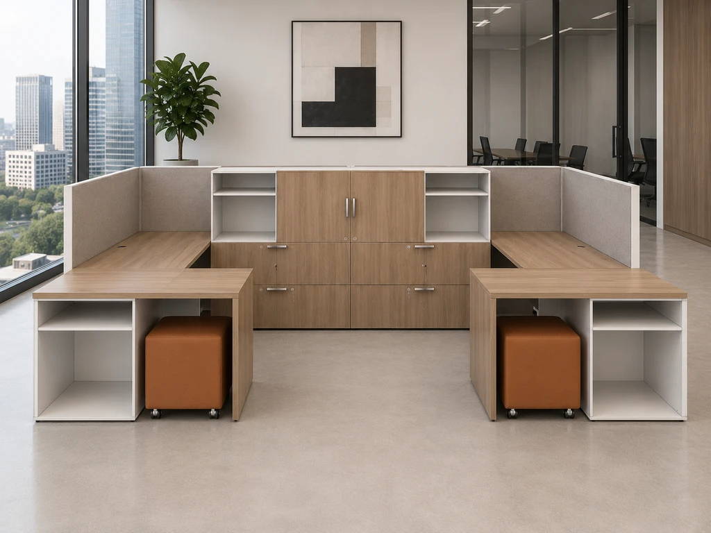 AIS Divi Workstations DIVITYP013 | Modular 2-Inch Panel Office Workstation System | KUL Office Furniture Orlando