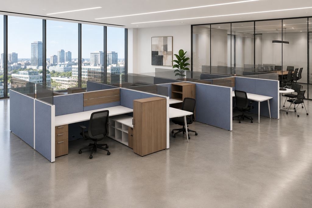 AIS Matrix Workstations MTXTYP004 | Modular Tile-Based Office Workstation