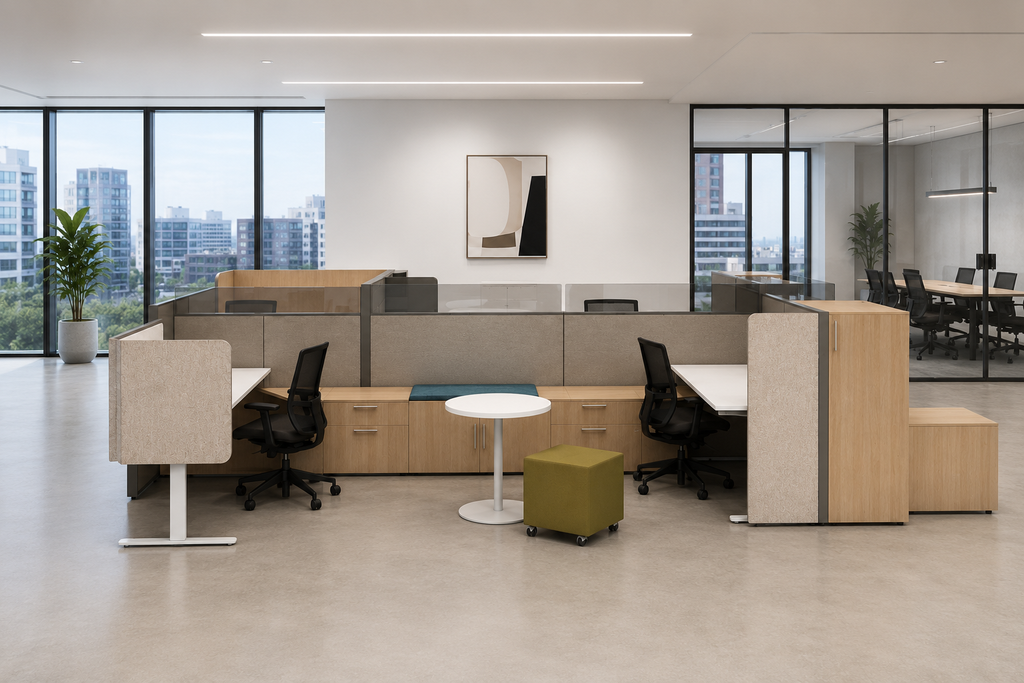 AIS Matrix Workstations MTXTYP008 | Modular Tile-Based Office Workstation