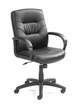 BOSS Chair B7507 MID-BACK KNEE-TILT PADDED ARM CHAIR