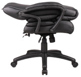 BOSS Furniture "NTR" EXECUTIVE LEATHER CHAIR WITH KNEE TILT MECHANISM