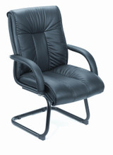 BOSS ITALIAN LEATHER LOW BACK W/SLED