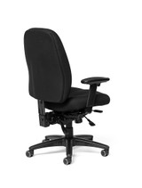 Madrid High-Back Fully Upholstered Intensive Task Chair w/ Seat Slider