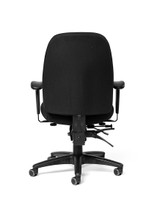 Madrid High-Back Fully Upholstered Intensive Task Chair w/ Seat Slider