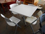 White Reception Table -USED
